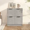 Image de 811101 vidaXL Buffet Gris béton 60x30x70 cm Bois dingénierie