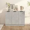 Image de 811191 vidaXL Buffet Gris béton 905x30x70 cm Bois dingénierie