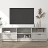 Image de vidaXL Meuble TV Gris béton 150x335x45 cm Bois dingénierie 811461