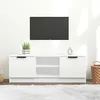 Image de vidaXL Meuble TV Blanc 102x35x365 cm Bois dingénierie 811511