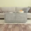 Image de vidaXL Table basse Gris béton 102x50x45 cm Bois dingénierie 811812