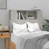 Image de vidaXL Armoire de Tête de Lit Murale Meuble de Chambre à Coucher Tête de Lit avec Rangement Accessoire de Lit Intérieur Gris 811911