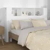Image de vidaXL Armoire de Tête de Lit Murale Meuble de Chambre à Coucher Tête de Lit avec Rangement Accessoire de Lit Intérieur 811934