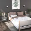 Image de vidaXL Tables de chevet murales 2 pcs Sonoma gris 816949