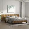 Image de vidaXL Tête de lit murale Chêne fumé 240x15x80 cm Bois dingénierie 816979