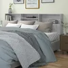 Image de vidaXL Armoire de tête de lit Sonoma gris 220x19x1035 cm 817262