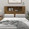 Image de vidaXL Armoire de tête de lit Chêne fumé 120x185x1045 cm 817267