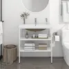 Image de vidaXL Cadre de Lavabo de Salle de Bain avec Vasque à Encastrer Support de Lavabo avec Rangement Meuble sous Évier 3101375