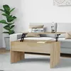 Image de vidaXL Table basse Chêne sonoma 80x505x415 cm Bois dingénierie 809641