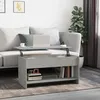 Image de vidaXL Table basse Gris béton 102x50x525 cm Bois dingénierie 809651