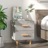 Image de vidaXL Table de chevet Gris béton 40x35x475 cm 811978