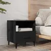 Image de vidaXL Table de chevet Noir Bois dingénierie 812026