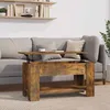 Image de vidaXL Table basse Chêne fumé 101x49x52 cm Bois dingénierie 819272