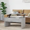 Image de vidaXL Table basse Sonoma gris 80x505x415 cm Bois dingénierie 819288