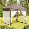 Image de vidaXL Tente de Réception Pliable avec Parois Belvédère de Camping Pavillon dExtérieur Tonnelle de Jardin Chapiteau Patio 93512