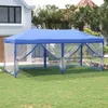 Image de vidaXL Tente de réception pliable avec parois Bleu 3x6 m 93549