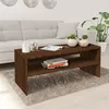 Image de vidaXL Table basse Chêne marron 100x40x40 cm Bois dingénierie 815257
