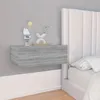 Image de vidaXL Tables de chevet flottantes 2 pcs Sonoma gris 40x30x15 cm 815285