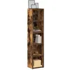 Image de vidaXL Armoires à CD 2 pcs Chêne fumé 21x16x935 cm Bois dingénierie 815318