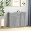 Image de Buffet - SONOMA - 88x30x70 cm - Bois dingénierie - 3 portes - Design contemporain