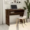 Image de 815462 vidaXL Bureau Chêne fumé 90x50x74 cm Bois dingénierie