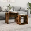 Image de vidaXL Tables basses gigognes 2 pcs chêne fumé bois dingénierie 815540