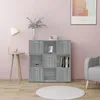 Image de vidaXL Bibliothèque Sonoma gris 90x30x90 cm Bois dingénierie 815550