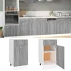 Image de vidaXL Armoire à tiroirs inférieure Lyon Gris Sonoma 40 x 46 x 815 cm Bois dingénierie 815571