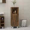Image de vidaXL Armoire de bain Chêne fumé 30x30x95 cm Bois dingénierie 815606