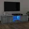 Image de vidaXL Meuble TV avec lumières LED sonoma gris 120x30x36 cm meuble TV avec lumière LED support TV armoire média 815709