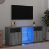 Image de vidaXL Meuble TV avec lumières LED Sonoma gris 120x30x50 cm 815715