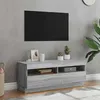 Image de vidaXL Meuble TV avec lumières LED sonoma gris 100x35x40 cm 815721