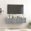 Image de vidaXL Armoires TV suspendues Sonoma gris 2 pcs 60x30x30 cm Bois 815871
