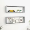 Image de vidaXL Étagères murales cubiques 2 pcs Sonoma gris 80x15x265 cm 815918