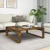 Image de vidaXL Table basse Chêne fumé 100x100x35 cm Bois dingénierie 815999