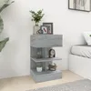 Image de vidaXL Table de Chevet Table de Nuit Armoire de Chevet Armoire de Lit avec Rangement Chambre à Coucher Sonoma Gris 40x35x65 816043