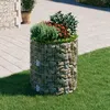Image de vidaXL Poteau à Gabion Circulaire Panier de Gabion Jardinière de Jardin Bac Plantes Terrasse dExtérieur Acier Galvanisé 152018