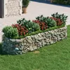 Image de vidaXL Lit Surélevé à Gabion Parterre de Fleurs Support de Plante Jardinière Pot de Fleurs Jardin Terrasse Extérieur Fer 152041