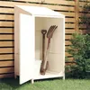 Image de vidaXL Remise de jardin Blanc 55x52x112 cm Bois de sapin solide 152179