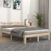 Image de vidaXL Cadre de lit Bois massif 140x190 cm 814734
