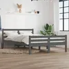 Image de vidaXL Cadre de lit sans matelas gris bois massif 140x190 cm 814801