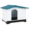 Image de vidaXL Niche pour Chien Bleu 905x68x66 cm Polypropylène Cage Chenil Cabane 152229