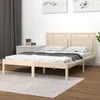 Image de vidaXL Cadre de lit Bois massif 120x190 cm Petit Double 3105505