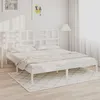 Image de vidaXL Cadre de lit sans matelas blanc bois massif 200x200 cm 3105971