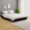 Image de vidaXL Cadre de lit sans matelas noir bois massif 140x190 cm 819956