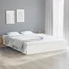 Image de vidaXL Cadre de lit Blanc Bois massif 120x200 cm 820048