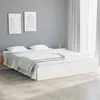 Image de vidaXL Cadre de lit Blanc Bois massif 120x190 cm Petit double 820073
