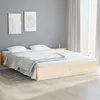 Image de vidaXL Cadre de lit Bois massif 140x190 cm 820082