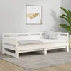 Image de vidaXL Lit coulissant Blanc Bois de pin solide 2x(80x200) cm 820318