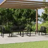 Image de vidaXL Salon de jardin 5 pcs avec coussins Aluminium Anthracite